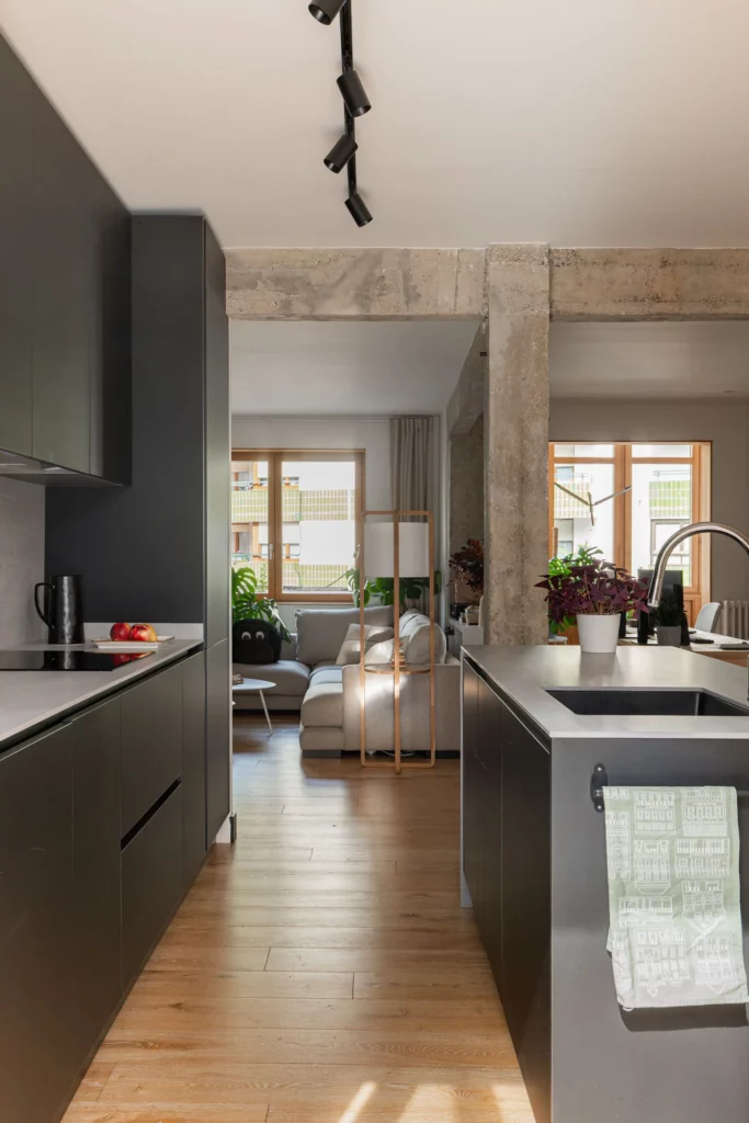 Cocina abierta en el proyecto TRB